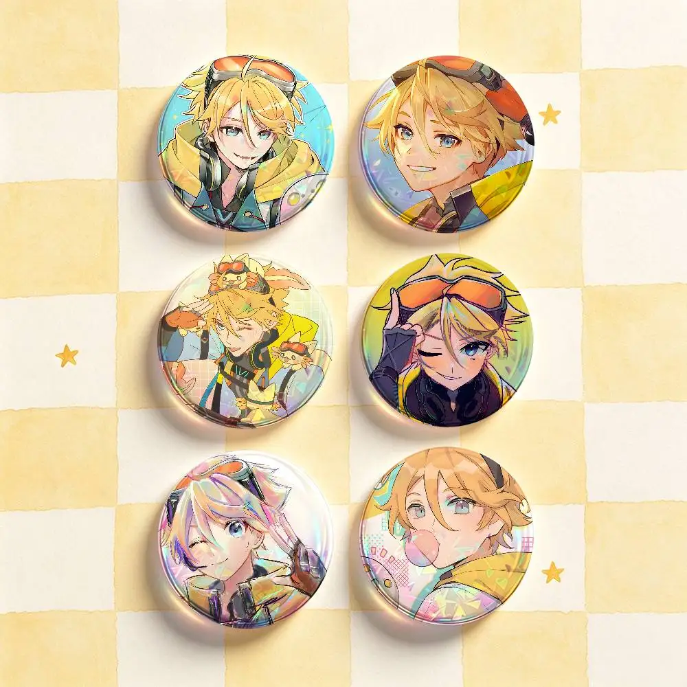 Vtuber Yu Q W-Wilson HD Print Badges Pretty Round Display Brooches IP merchandise 32mm 58mm 75mm 44mm 25mm
