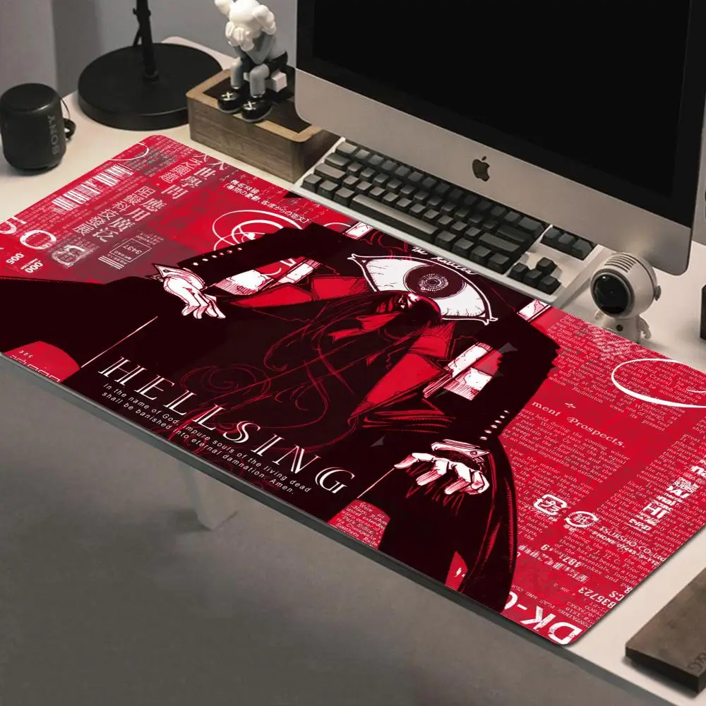 

Anime Hellsing Alucard Mouse Pad XXL Gaming Accessories Office Gamer Keyboard Desk Mat Non-Slip Laptop Notebook rubber Mousepad