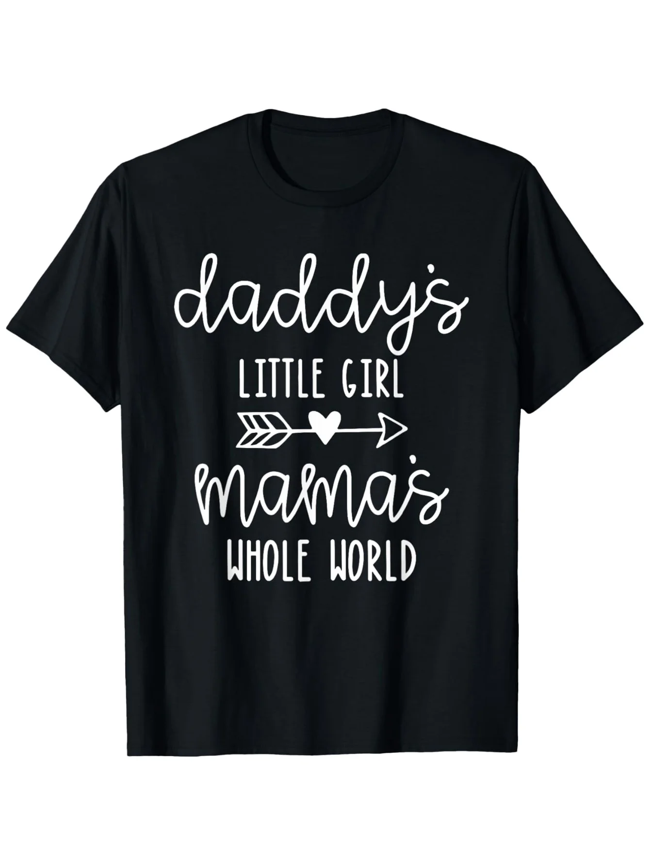 

Daddy's Little Girl T-Shirt - 100% Cotton, S-3XL, Black, Sentimental Mom/Dad Gift