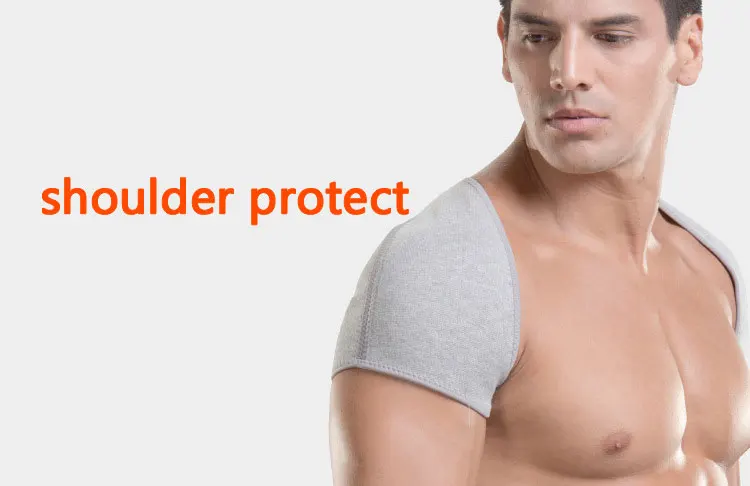 Elastic Shoulders Protector Elastic Shoulder Support Bandage Sports Breathable Back Double Shoulder Protector Pad keep warm