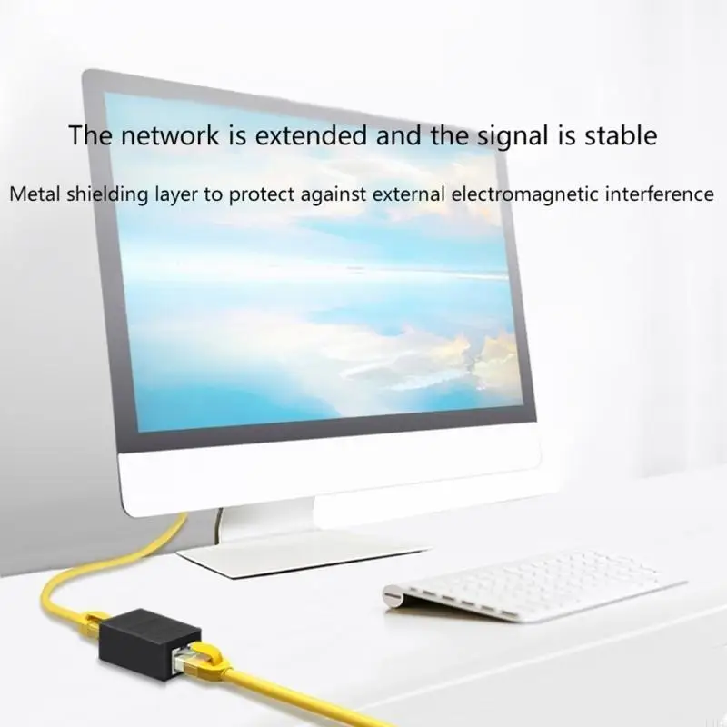 E1PF RJ45 Extender diretto per i connettori del cavo della rete Adattamento LAN ADATT