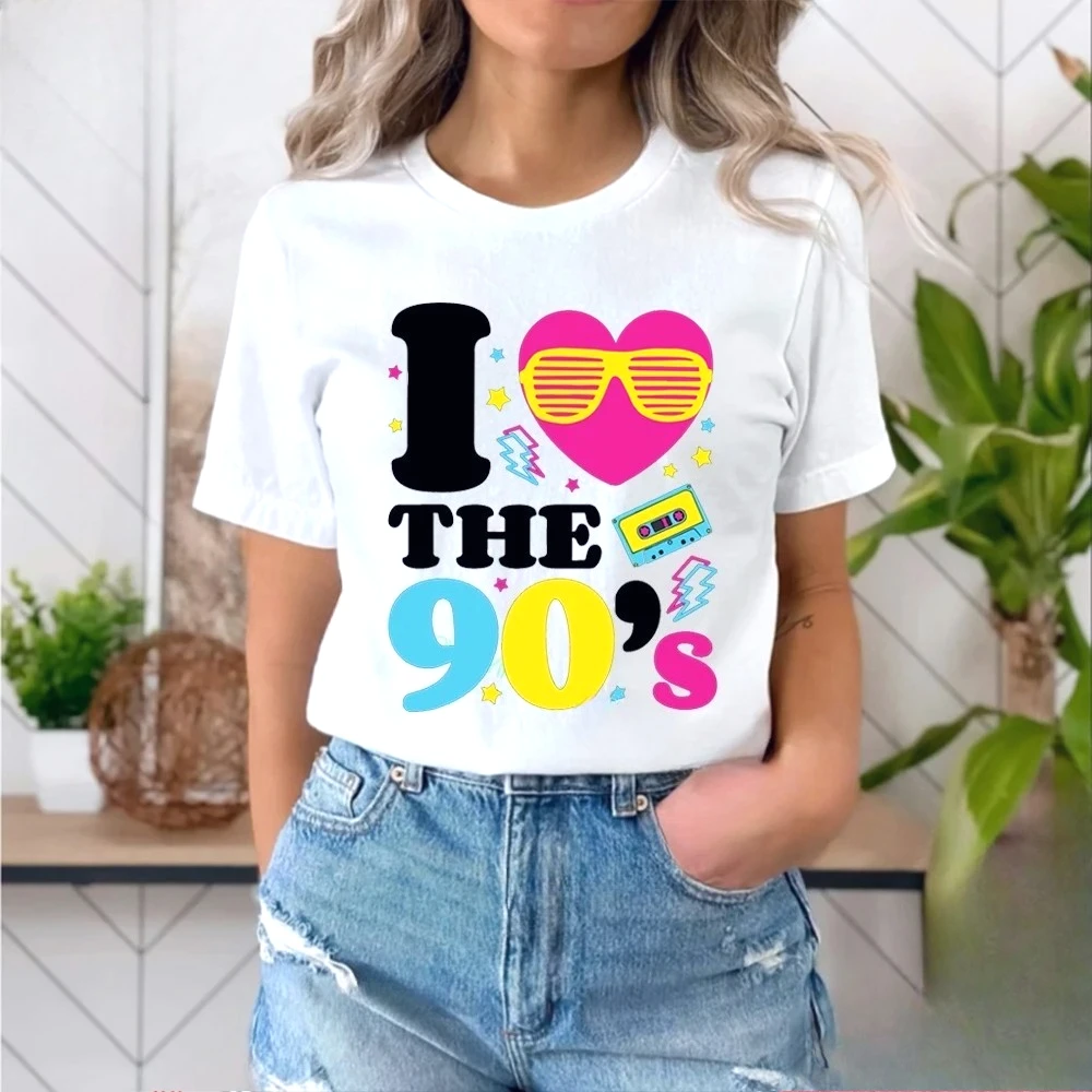 Lustige T-Shirts im 80er- und 90er-Jahre-Stil, Vintage-Geburtstagsgeschenk, Streetwear, Damen-T-Shirt, kurzärmeliges T-Shirt, Y2k-Mode, Rundhals-Kleidung