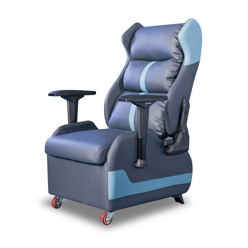

Reclining Lift Chair for Gaming Comfortable Home Office Modern Iron Lazy Cafe Chair Long Sitting for Internet