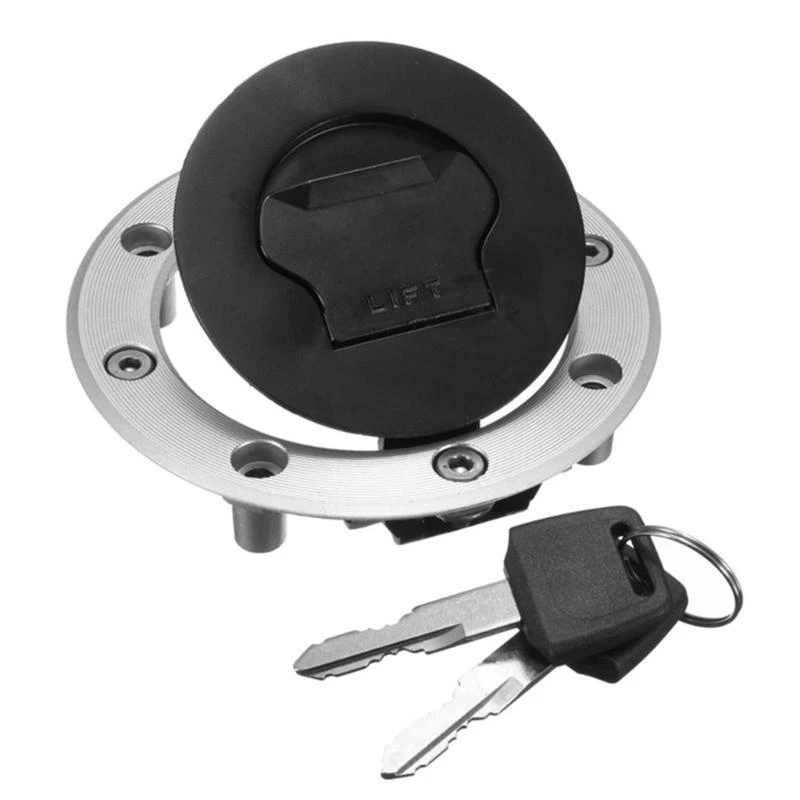 

Motorcycle Tanks Caps & Ignition Lock Set Metal Gas Caps & Key Lock Simple to Use for SV650 SV1000 GSF1250 GSXR1000 R6FB