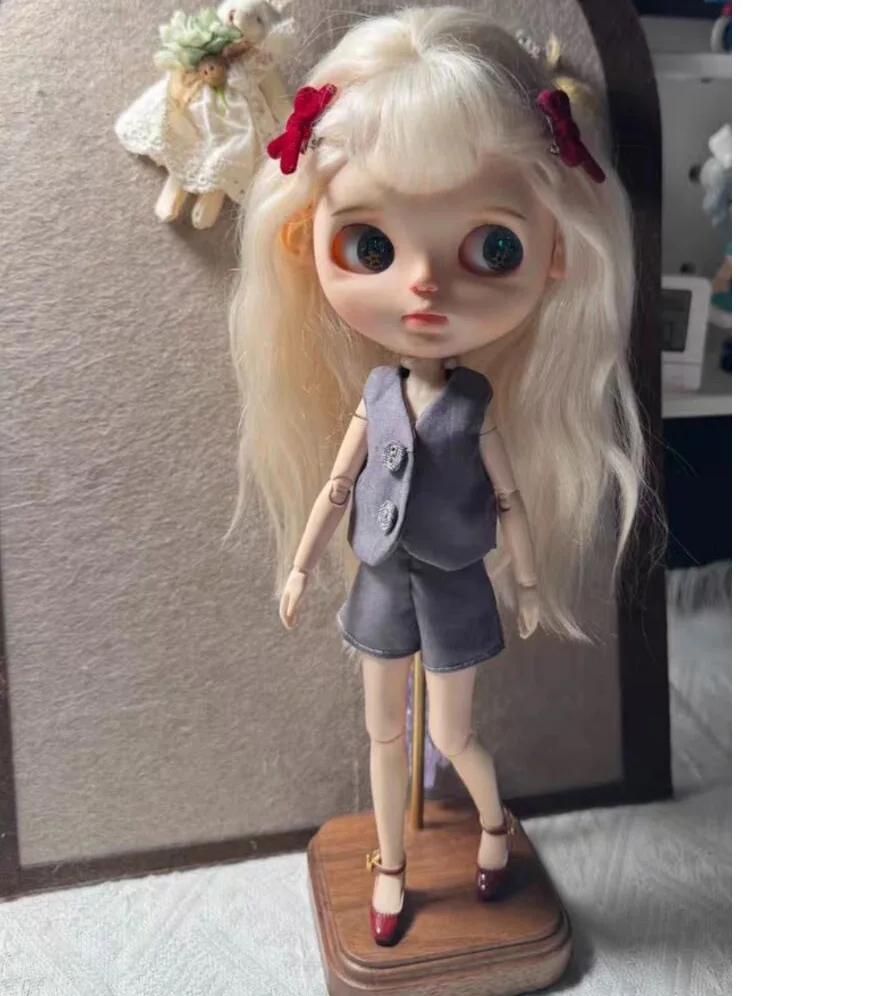 4 قطعة نمط أنيق 2025 Blythe/landoudou سترة + تنورة طويلة + شورت + قميص (يصلح لـ Lulu,ymy24,Ob22,24,26,zone, Jenny) #3