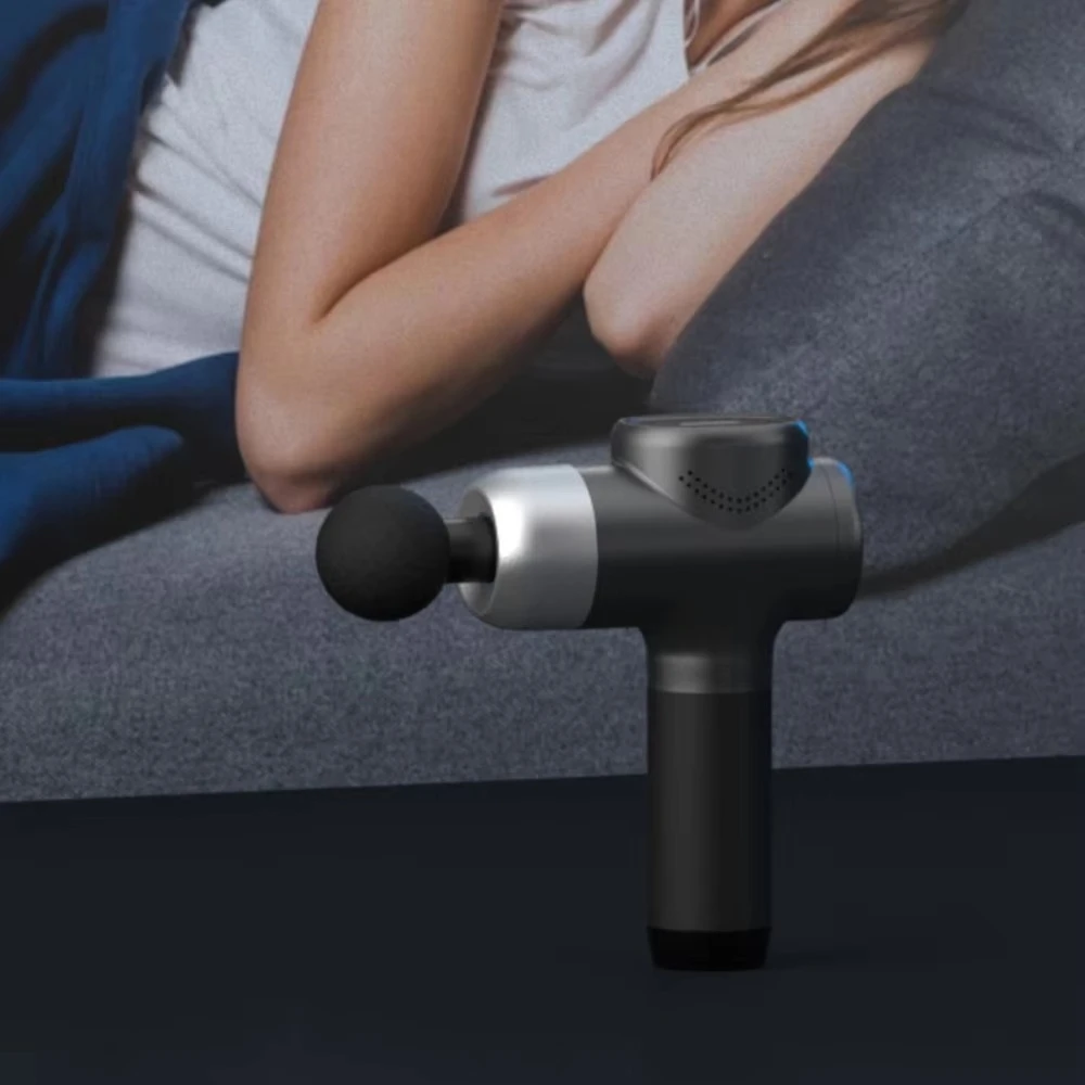 

2025 Custom Logo Gym Sports Body Massager Powerful Deep Tissue Muscle Massage Gun for Hand Arm and Head With Heat Function