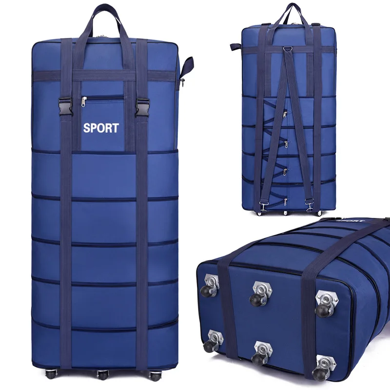 2022 NEW Large Capacity Retractable Suitcase Universal Wheel Foldable Duffle Hard Travel Luggage Bags