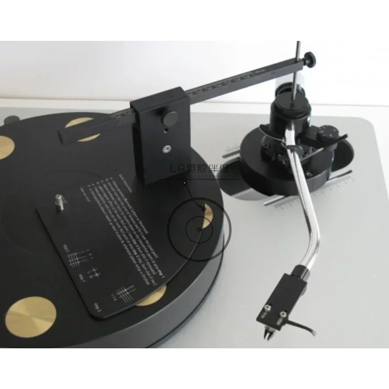 Tonearm and cartridge position wheelbase adjustment tool Vinyl turntable adjustment ruler