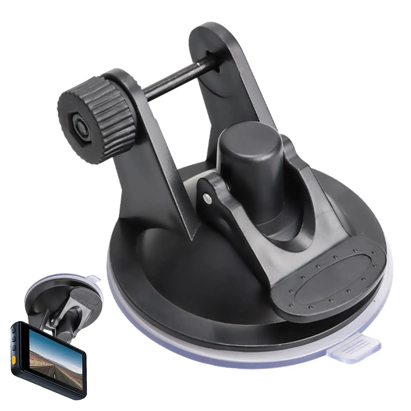 Car Dash Cam Mount 180 Degree Adjustable Camera Holder 68mm Suction Cup Auto Dash Cam Base Bracket for Car Dashboard Accessories