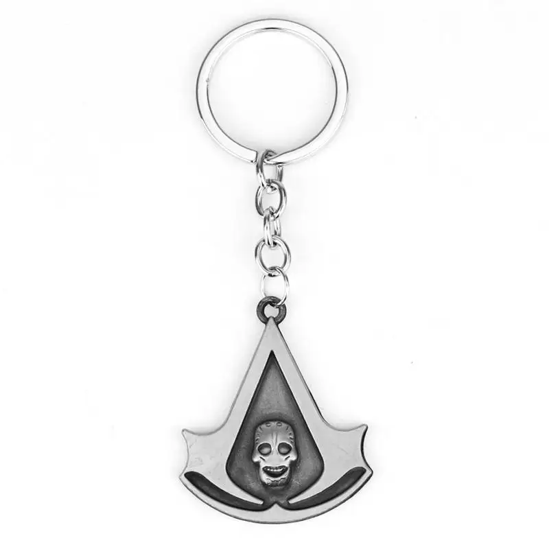 Game Valhalla Odyssey Keychain Altair Ezio Connor Desmond Miles Abstergo Alloy Pendant Keyring Charm Key Chain Fans Gifts