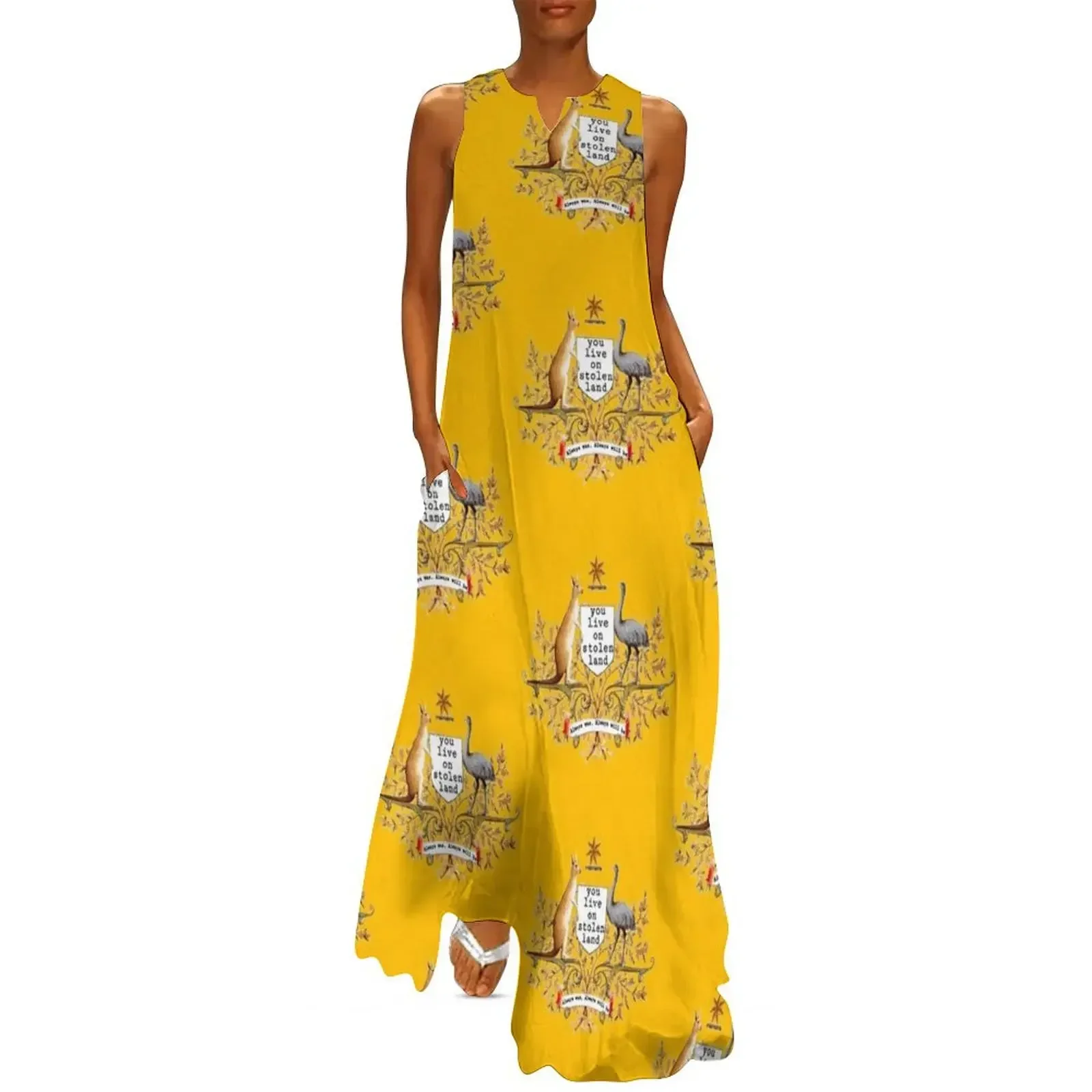 

You live on stolen land Long Dress dress dresses elegant dress prom Women's summer