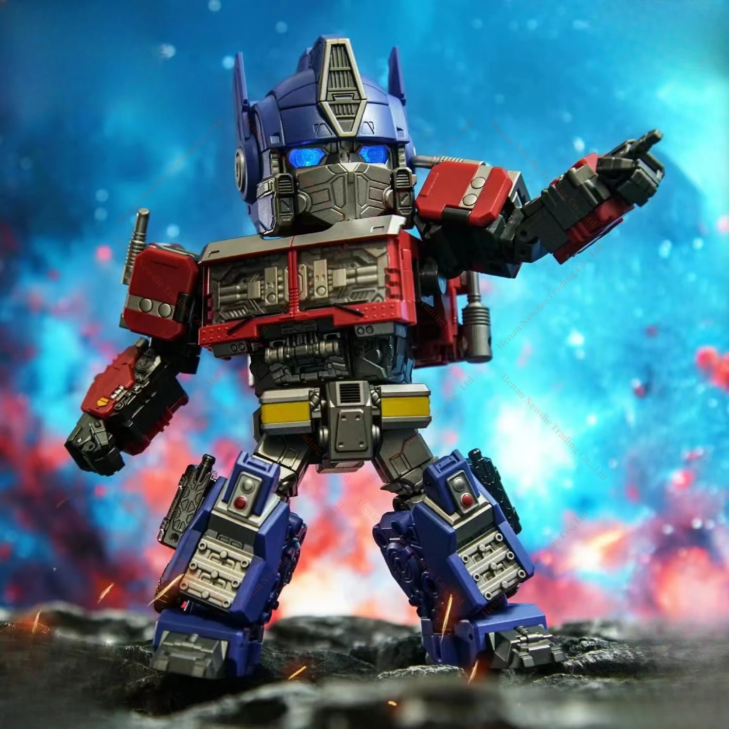 Transformation Toy M Laser Cat Q Version Robot Optimus Transformation 7 Power Warriors Rise Toy Collection Gift