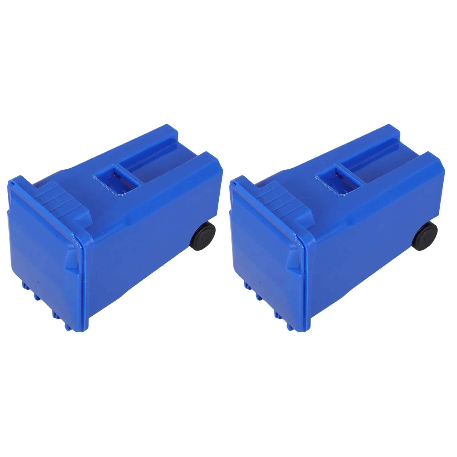 Mini Desktop Trash Can 2 Piece Set Covered Plastic Waste Bins for Office Desk Table Organization