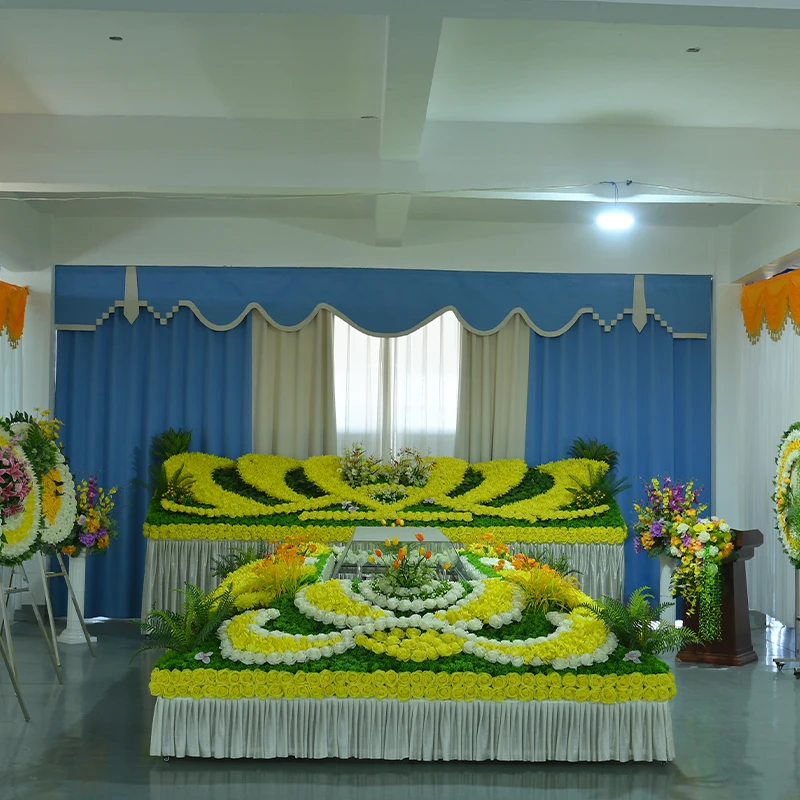 Customized Premium Quality Funeral Floral Tribute Platform for Respectful Viewing Ceremony Funeral Platform High End