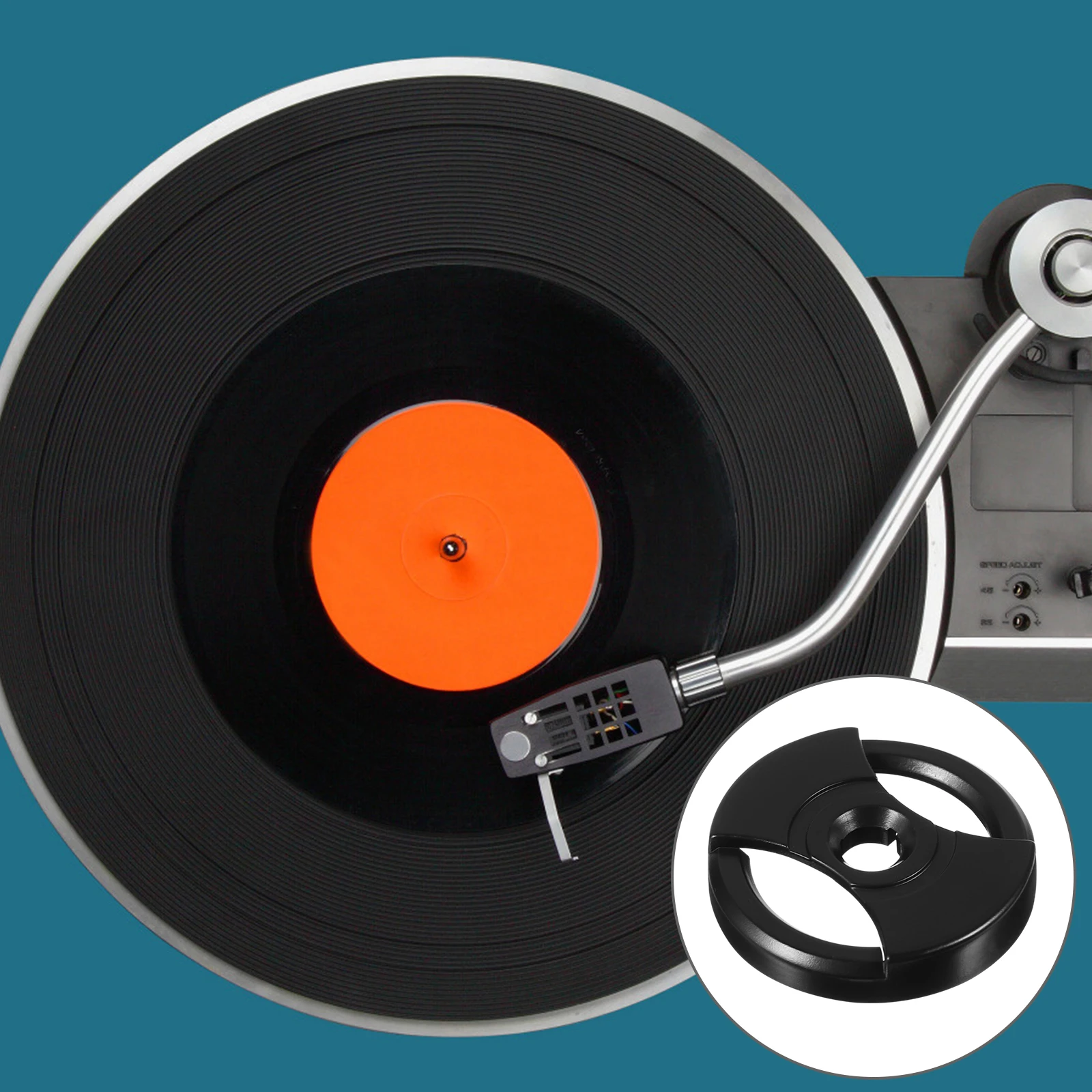 

Record Adapter 45 to 33 Turntable Accessory Professional One Piece Molding Smooth Surface Protects Records