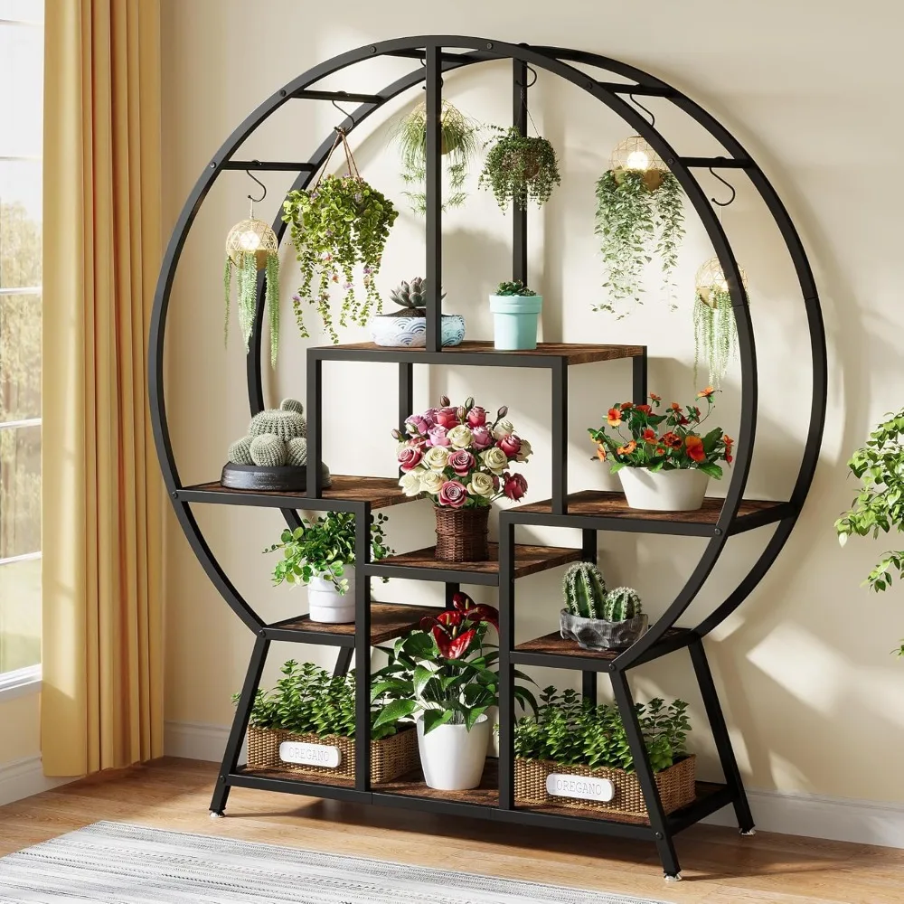 7-Tier Round Indoor Plant Stand, 65