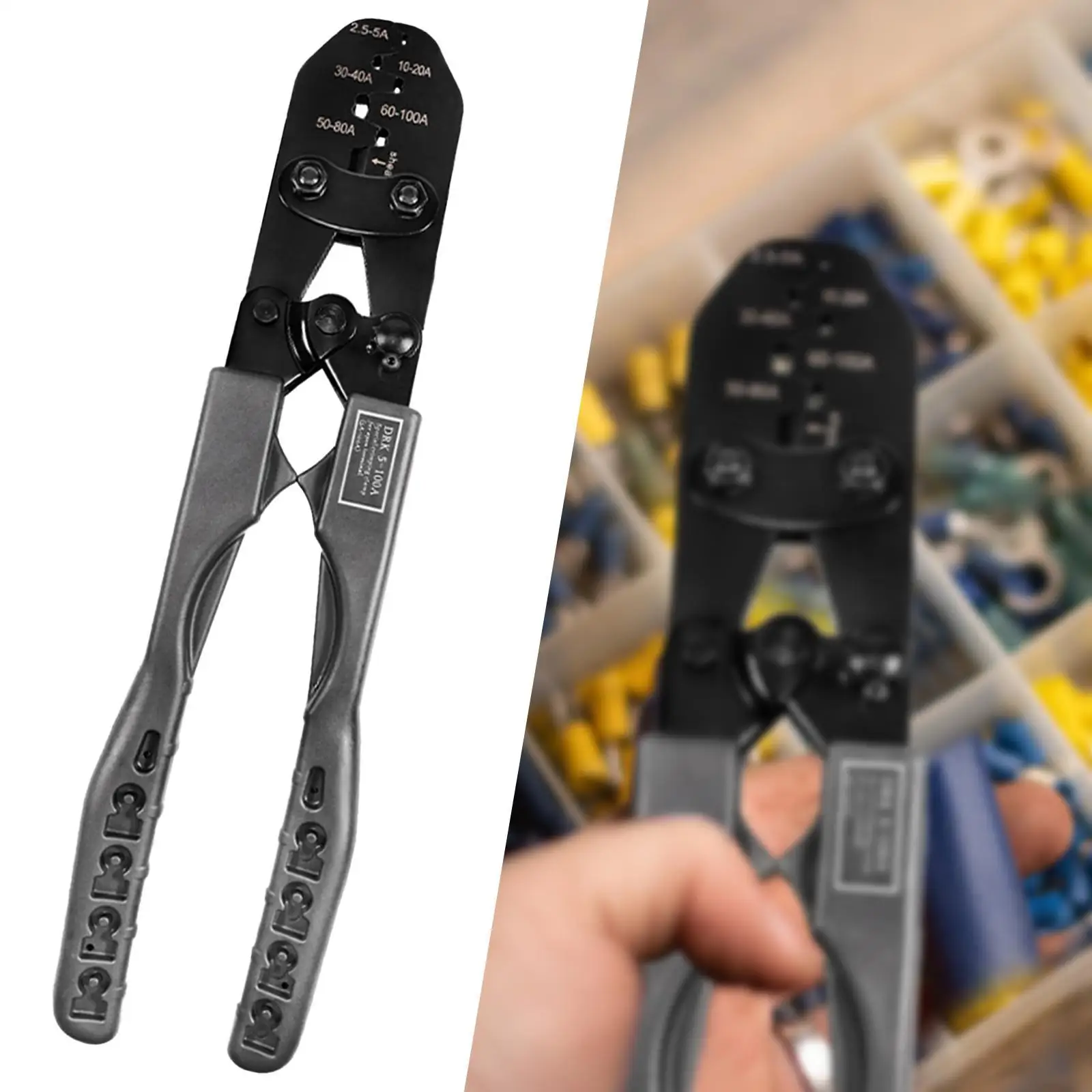 

Wire Rope Crimping Tool Home Repair Easy to Use DIY Projects Portable Multipurpose Wire Rope Tool Cable Pliers Wire Pliers