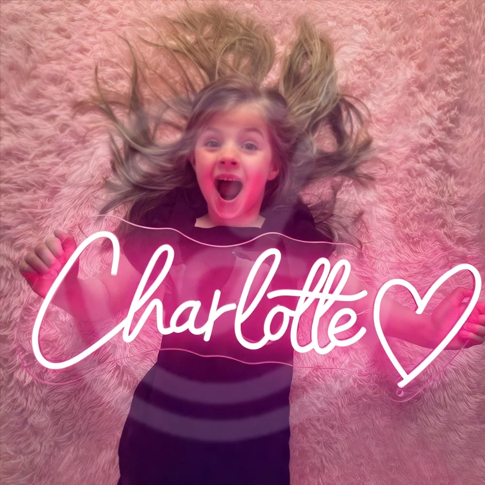 علامة اسم Led مخصصة هدية للطفل علامات اسم مخصصة هدية للمراهقين علامة النيون Led لديكور الحائط ديكور غرفة النوم هدايا شخصية