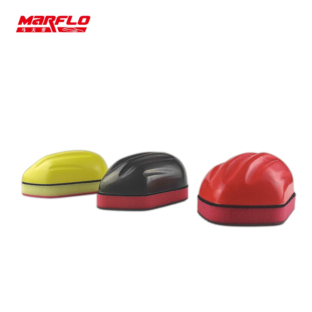 Marflo Car Care Paint Cleaner Magic Clay Bar Block Sponge Clay Pad Use Before Car Wax Paint Coating Supplies Auto Washing Tool