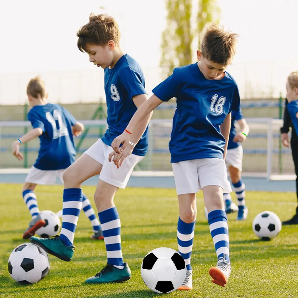 Precision Machine Stitching Size 5 Soccer Ball For Training Machine Stitched Panels For Added White Red