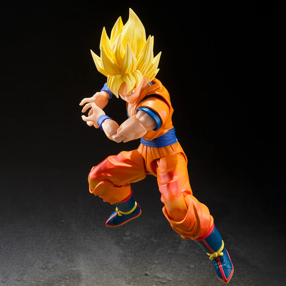 

100% оригинал Bandai Spirits S.H.Figuarts Dragon Ball Z Son Goku SSJ The Games Begin Аниме Фигурка Коллекция Серия