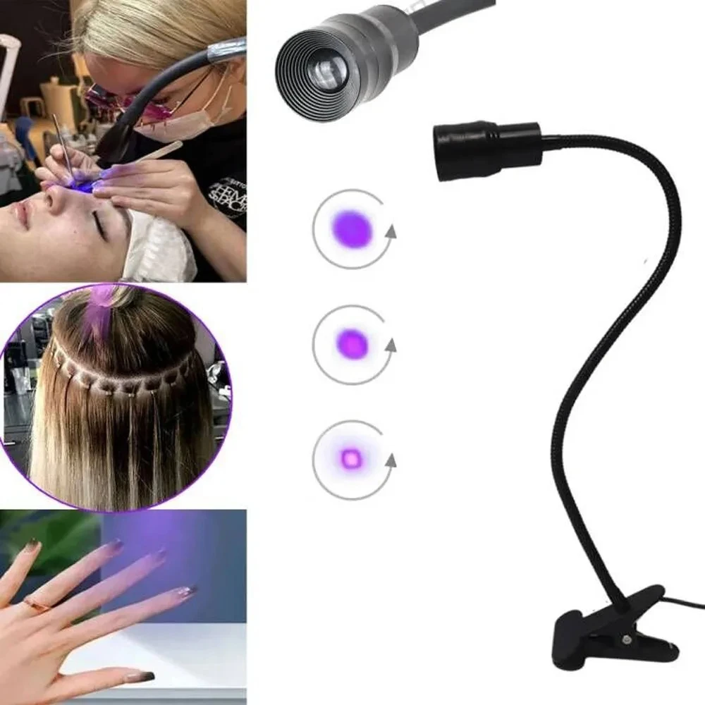 Paars Licht Multifunctionele Hoge Kwaliteit Manicure Uv Lijm Uitharding Lamp Wimpers En Wenkbrauwen Enten Lijm Usb Multidoelgerichtelamp