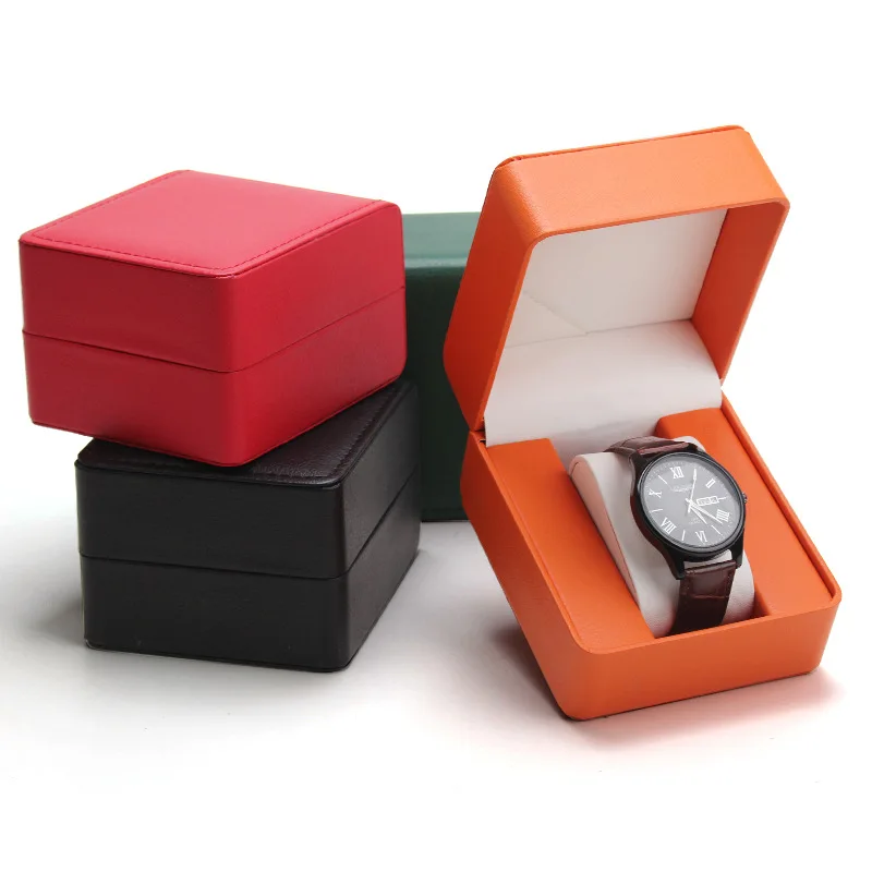 PU Wrist Watch Storage Case, Display Showcase, Pulseira Jewelry Storage Organizer, High End Presentes Embalagem, Luxo