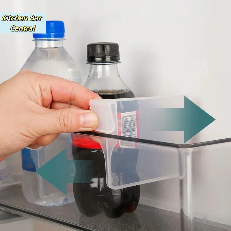【10Pcs Refrigerator Partition Boards Plastic Retractable Adjustable Storage Divider Splint Kitchen Bottle Can Organizer】