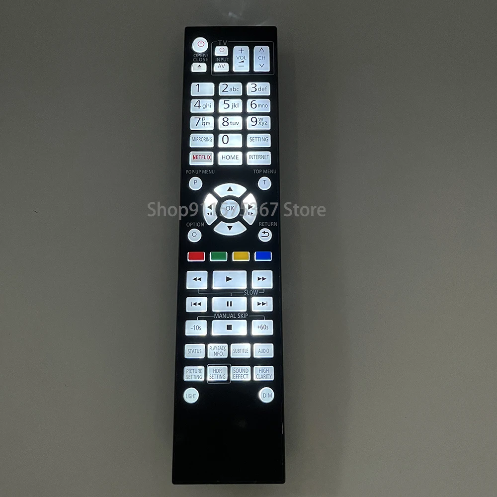 New N2QAYA000172 Remote Control For Panasonic DVD Player DPUB9000GN DP-UB9000-K DP-UB9000P1K DP-UB820P-K DP-UB820 With Backlight