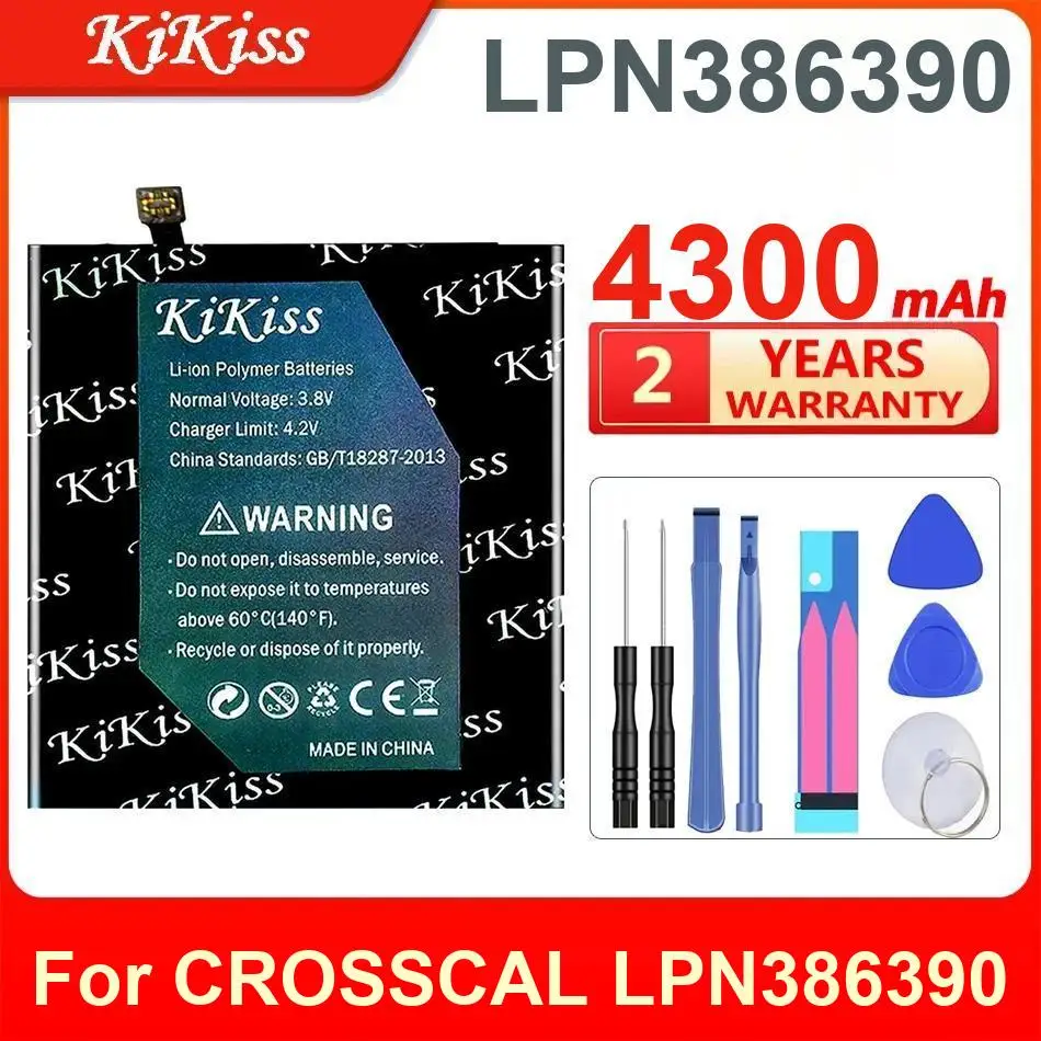 

4300Mah Kikiss Battery LPN386390 For CROSSCAL