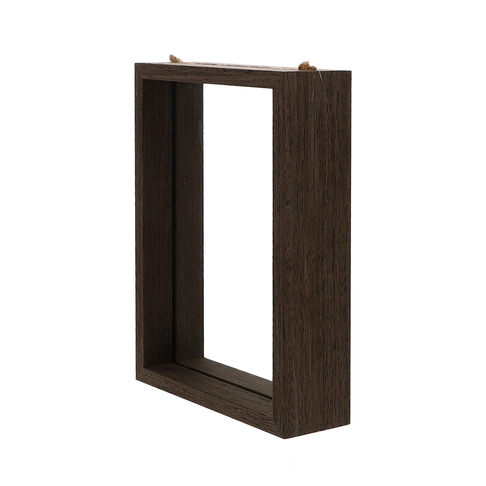 

Double Sided Glass Photo Frame Wood Material Desktop Office Picture Frames Stand Home Decor Simple Design Practical Function