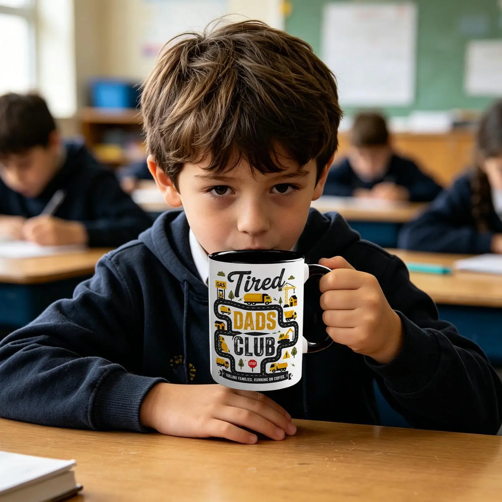Dad Mugs 330ml Car And Map Pattern Cup Ceramic Novelty Mugs For Men Adult Kids Mom Friend Tea Office Home Fathers Day Holiday