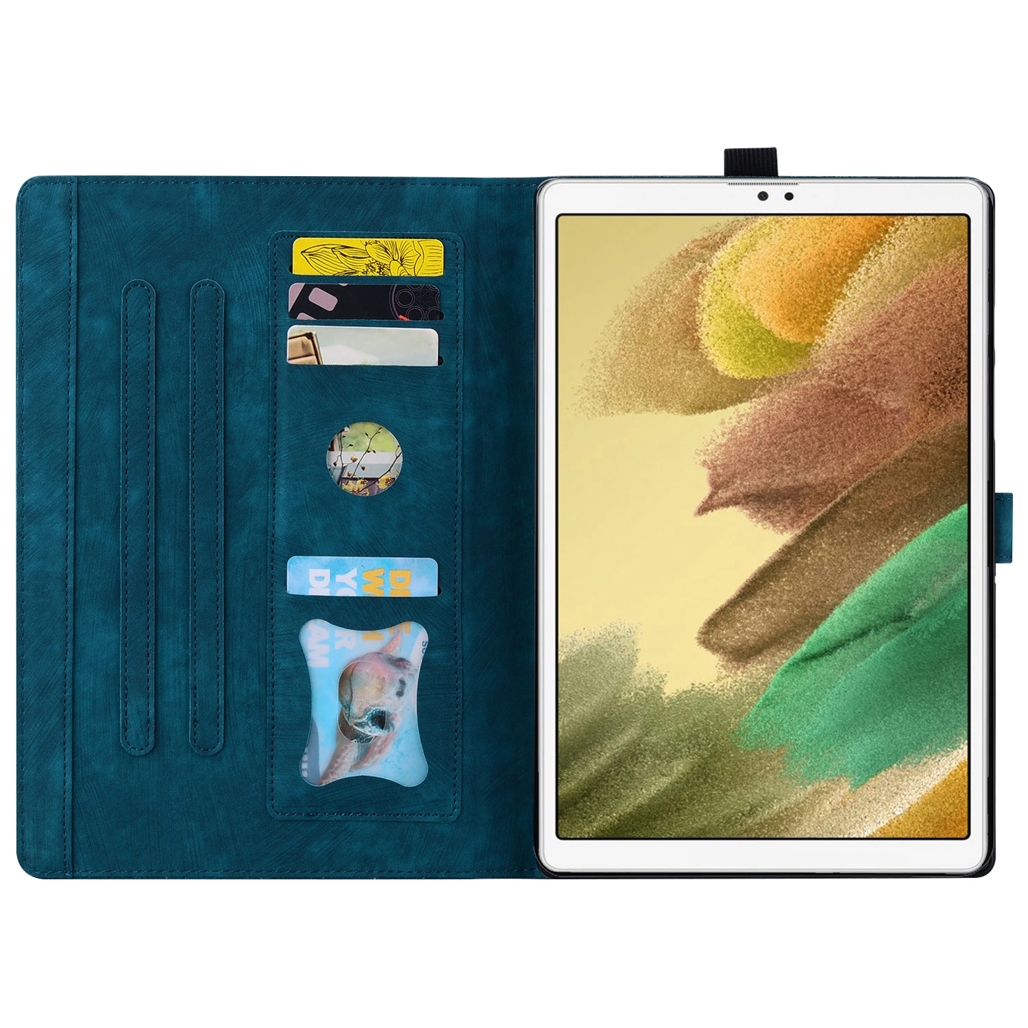 Wallet Card Slot Cover For Samsung Galaxy Tab A7 Lite 8.7