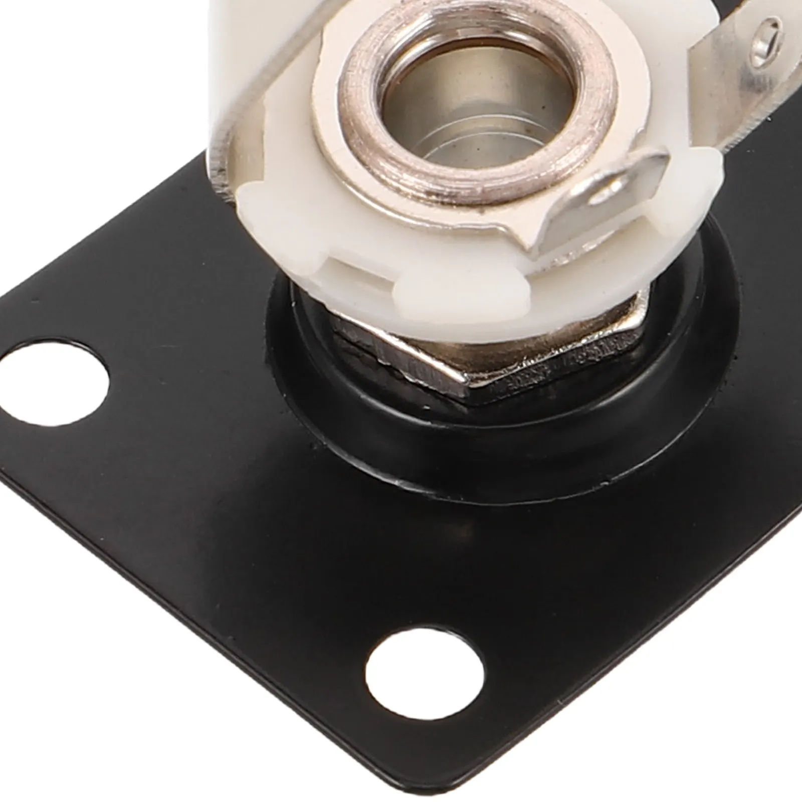 6Pcs Guitar Jack Socket Plate 6.35mm Rectangular Metal High Precision Output Jack for Electric Bass Guitar Parts Studio Stage