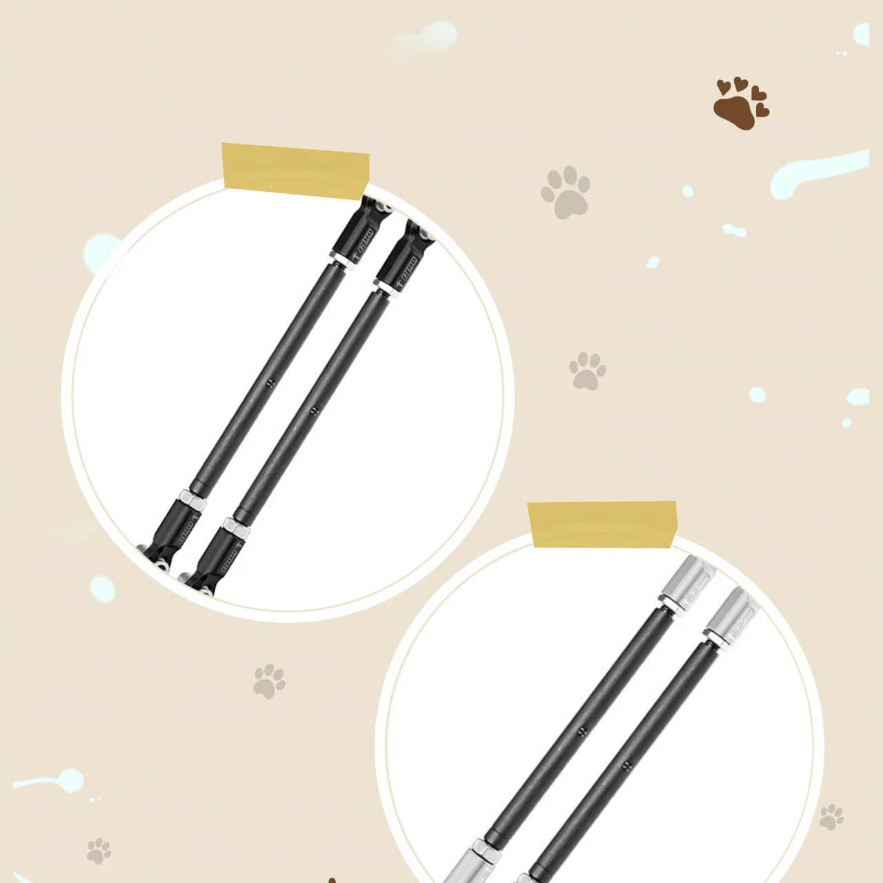 

GPM Carbon Steel Adjust Front Steering Rod &7075 Alloy Ends TRAXXAS 1/5 X-Maxx 6S/8S, 1/6 Funco Pro Scale