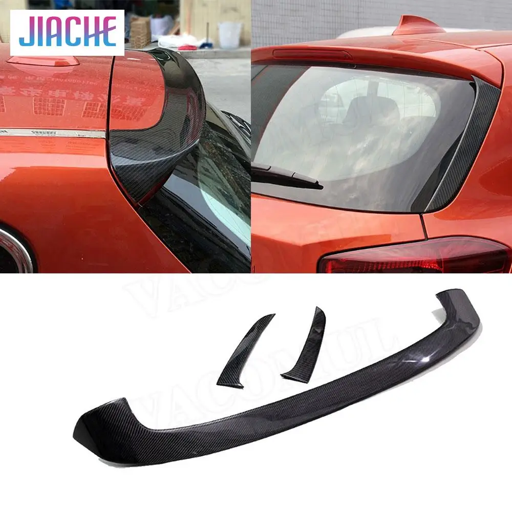 For BMW F20 Rear Roof Wings For BMW 116i 118i 125i F20 F21 Spoiler P style Design Carbon Fiber Rear Spoiler