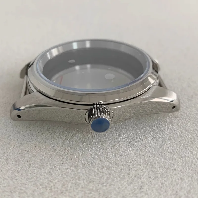 New modified accessory 38MM transparent stainless steel case with sapphire glass suitable for NH35/36/4R/7S movement