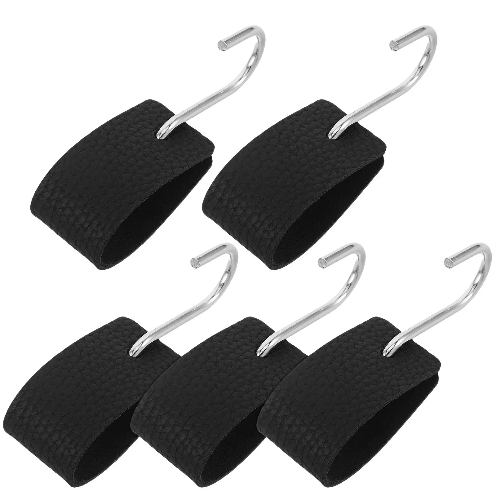 

5pcs Metal S Hooks PU Multifunctional Office Kitchen Bathroom Bedroom Wardrobe Small Planters Jeans Closet Gear