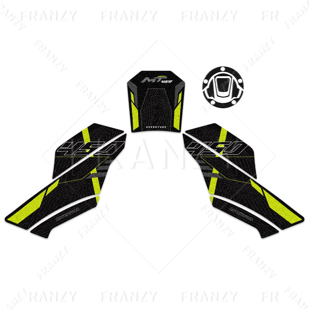 3M Motorcycle Fuel Tank Pad Stickers Protector Anti Slip Decals Accessories For CFMOTO CF moto 450MT 450 mt 2024