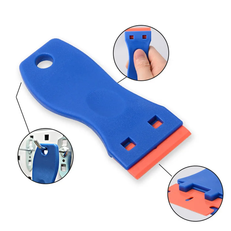 Glue Removal Scraper Multifunctional Plastic Glass Removal Cleaning Scraper Car Film Application Tool Kitchen Cleaning Shovel