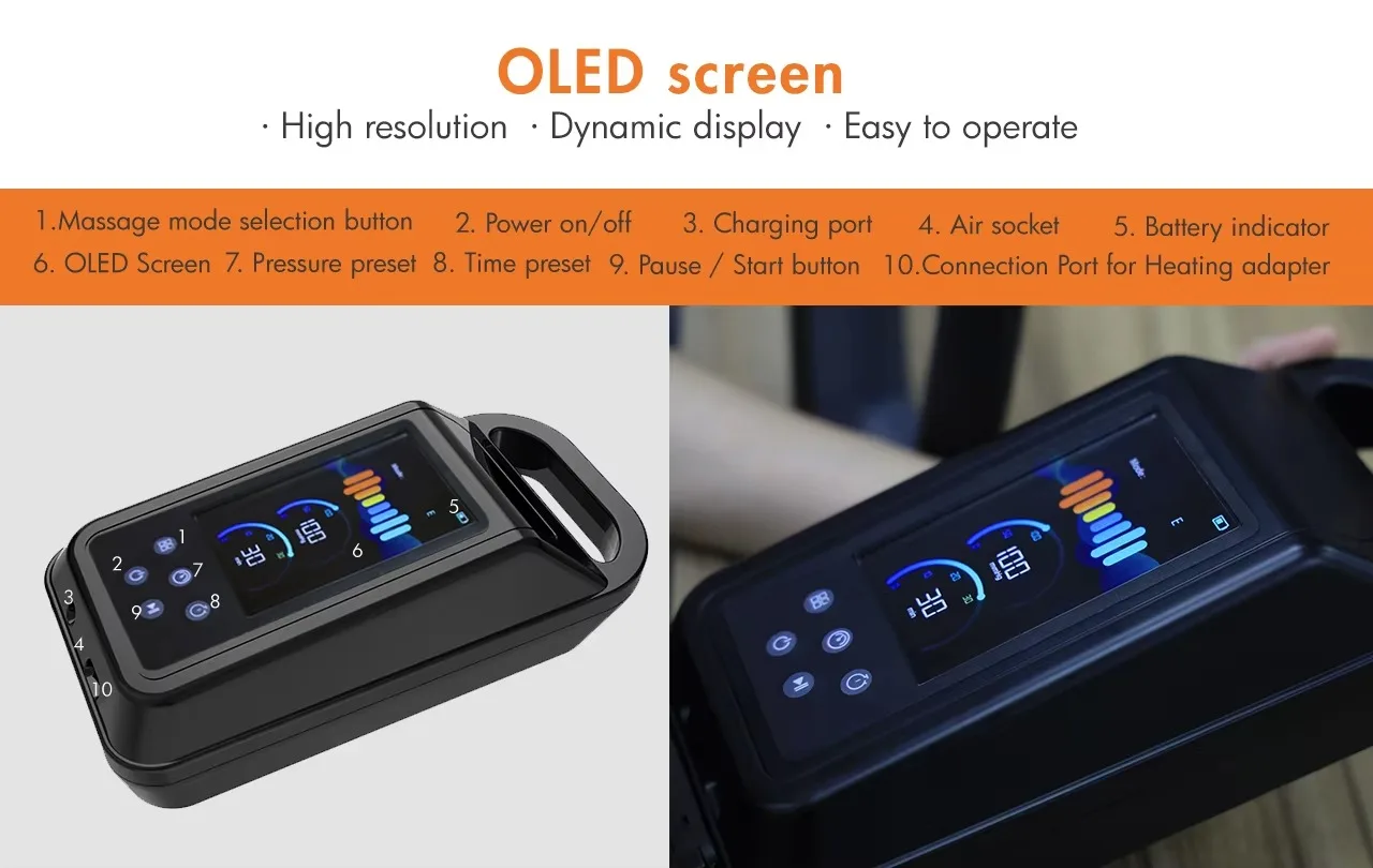 STLFProfessional Leg Massager With Air Compression For Circulatioln And Muscles Relaxation Legs Recovery System Boots