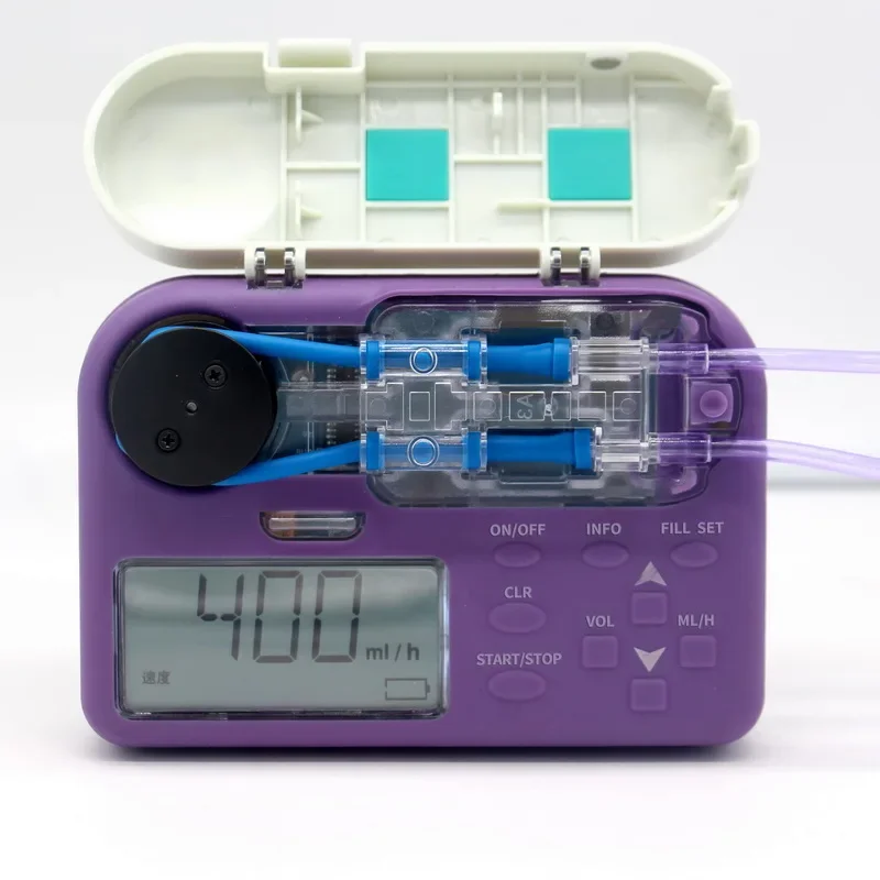 Enteral feeding pump for ICU use