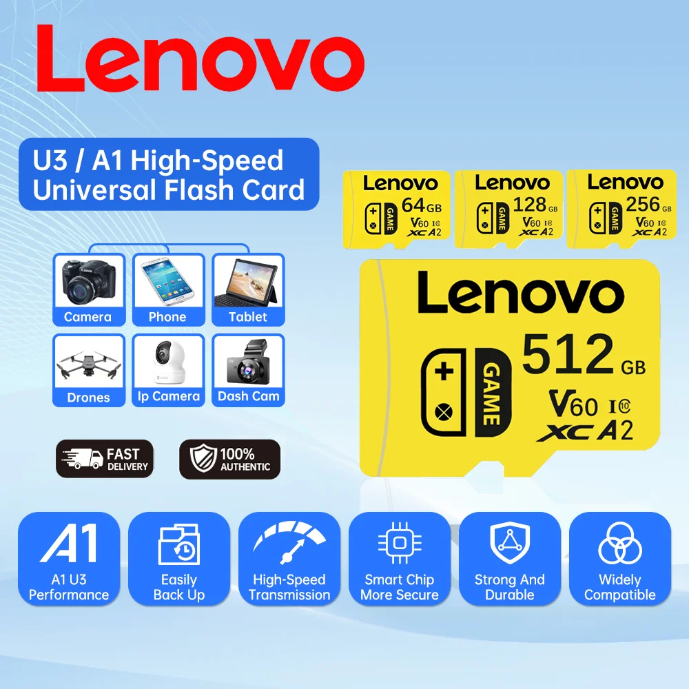 Карты-памяти-lenovo-class-10-sd-с-usb-адаптером-карты-памяти-sd-512-ГБ-256-ГБ-высокоскоростные-карты-micro-tf-sd-для-мобильных-телефонов-ноутбуков-камер
