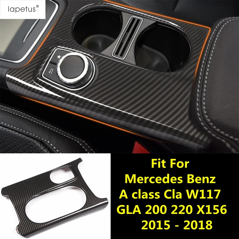 Central Control Water Cup Holder Frame Cover Trim Accessories For Mercedes-Benz CLA W117 A Class GLA 200 220 X156 2015 - 2018