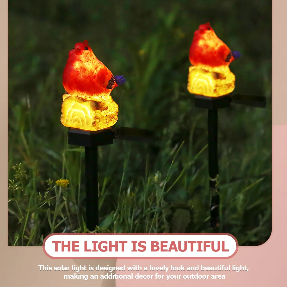 

Outdoor Solar Bird Light Compact Garden LED Stake Patio Lawn Yard Decoration Solar Lights for Fence Patio Decor
