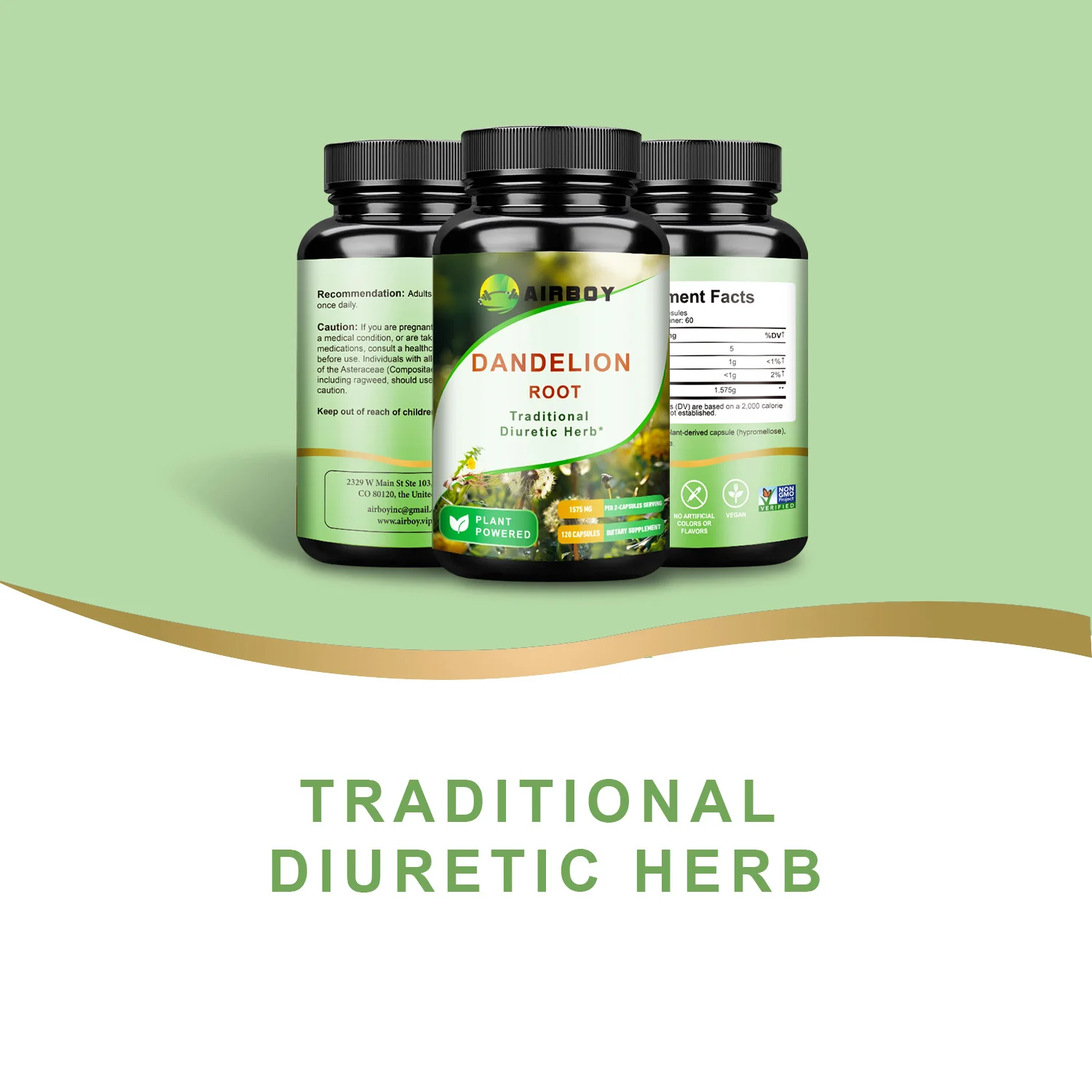 كبسولات جذور الهندباء - إزالة السموم من الكبد وتنظيفها، تعزز المناعة - 120 كبسولة