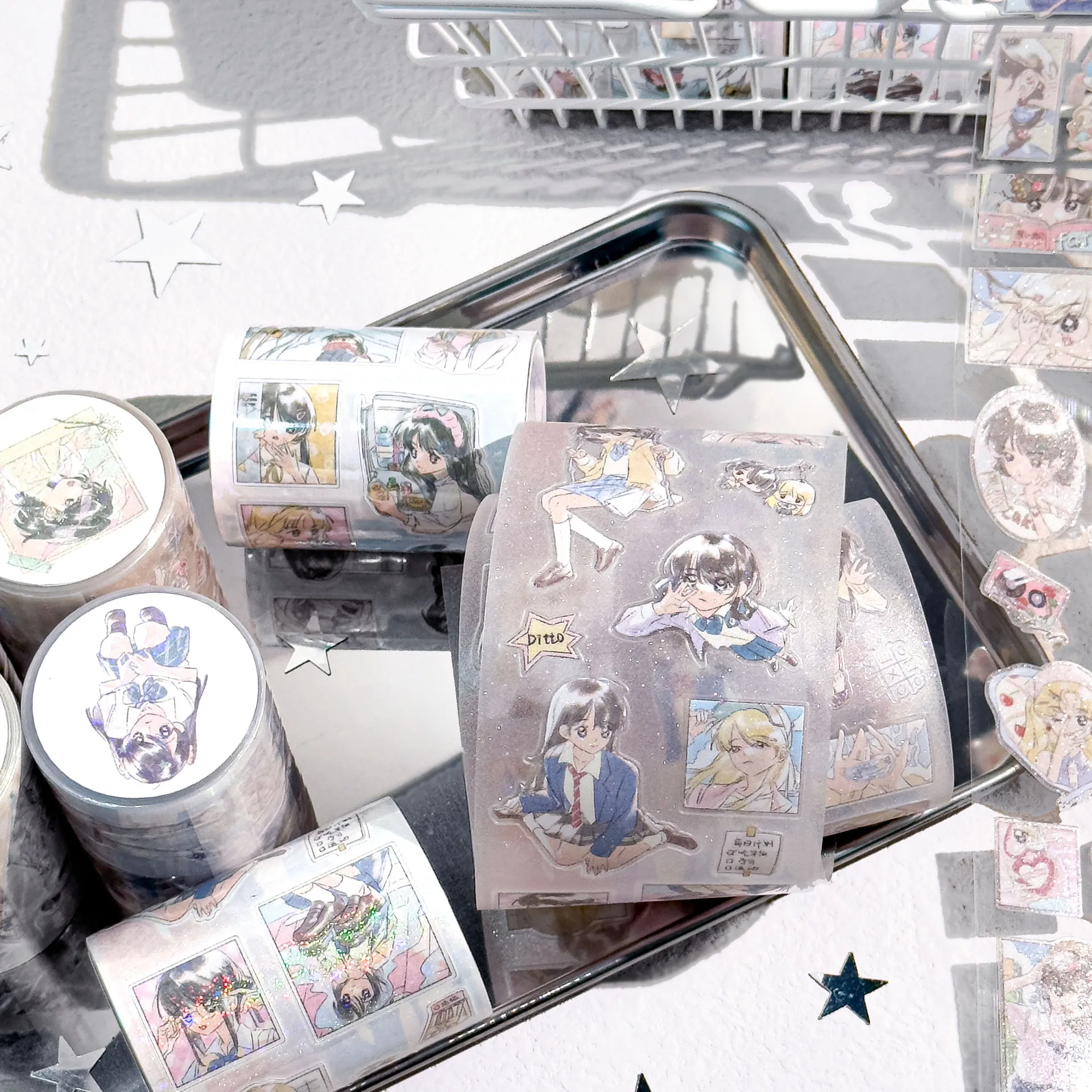 1 stücke/1 los Dekorative Klebebänder jugend ouvert Junk Journal DIY Papier Japanische Maskierung Scrapbooking Aufkleber