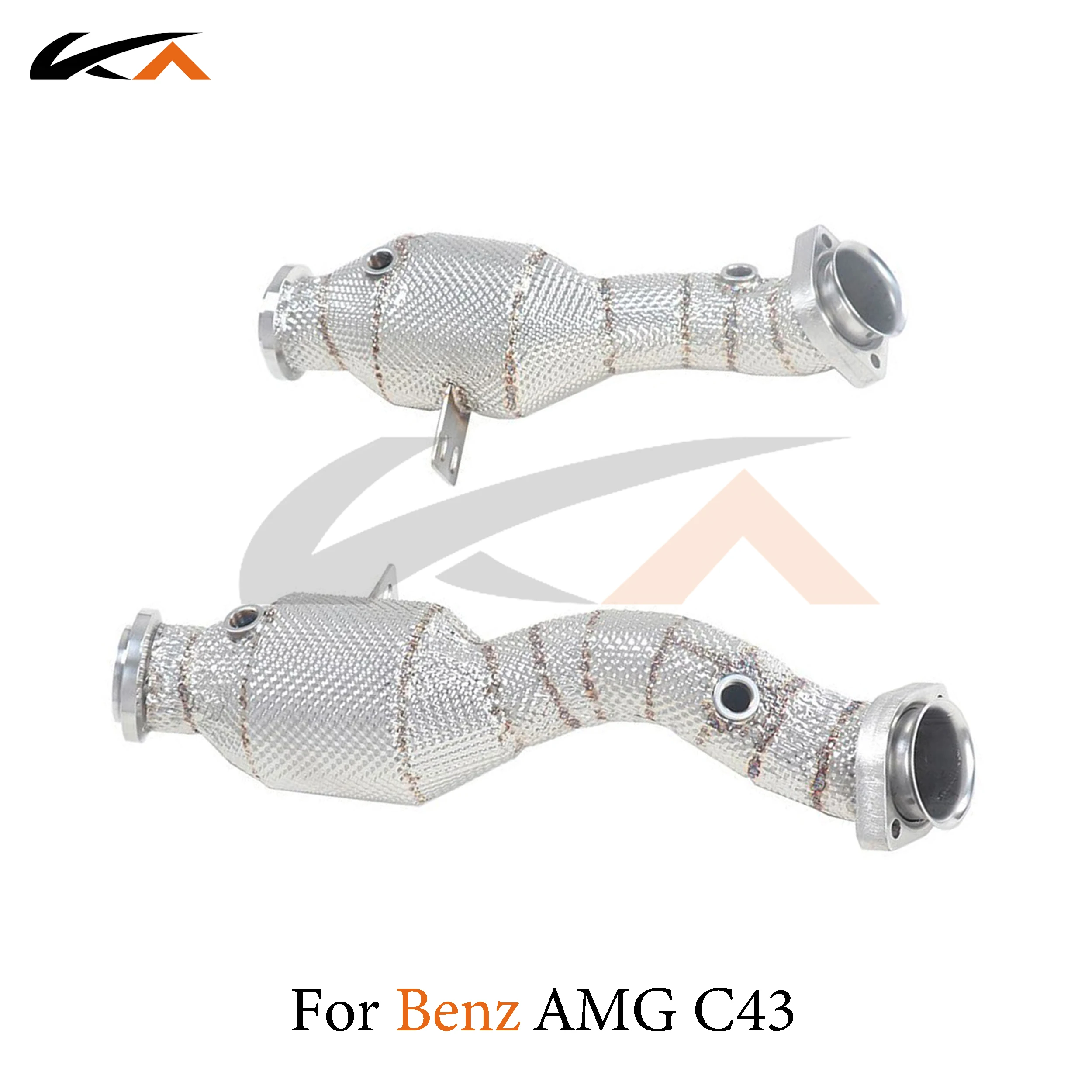 

KA Tuning exhaust system header stainless downpipe for Mercedes-Benz AMG C43 3.0T axle pipe performance catalysis heat shield