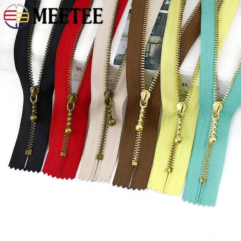 

10/20Pcs Meetee 3# Metal Zippers 12-40cm Close-end Zip Bag Purse Garment Pocket Decor Zipper Repair Kits DIY Sewing Accessories