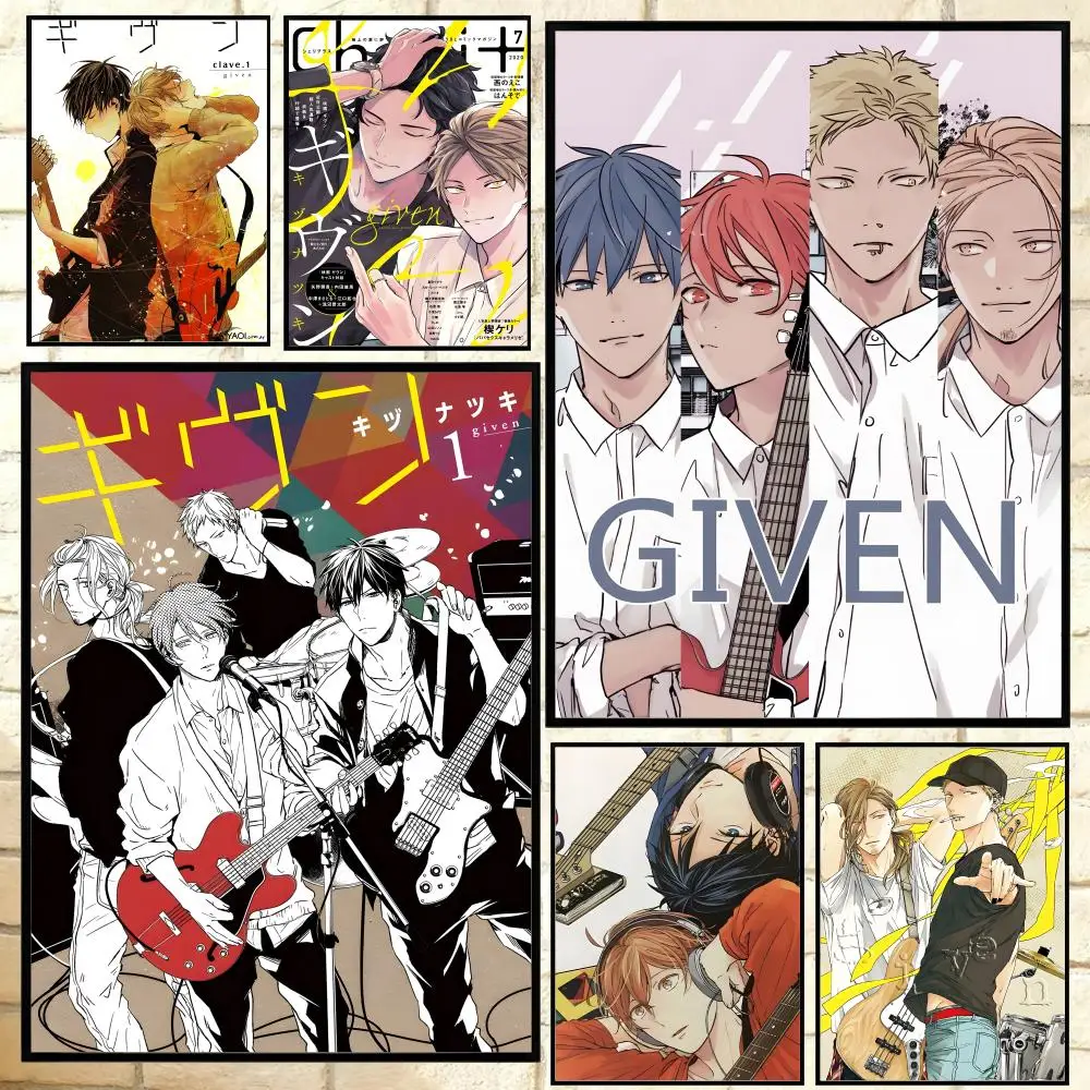 

Anime G-Given Poster Versatile HD Waterproof Wall Art Self-Adhesive Decor for Any Space Ideal Gift